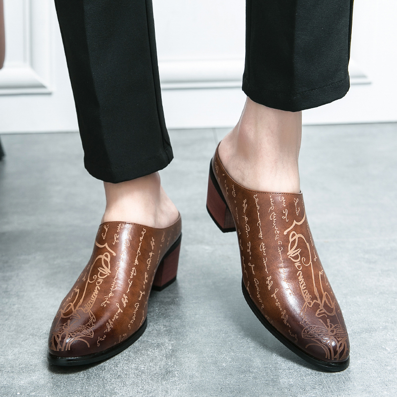 Mules de Couro Marrom para Hom - Men'S Shoes Slip On avaliação e preço