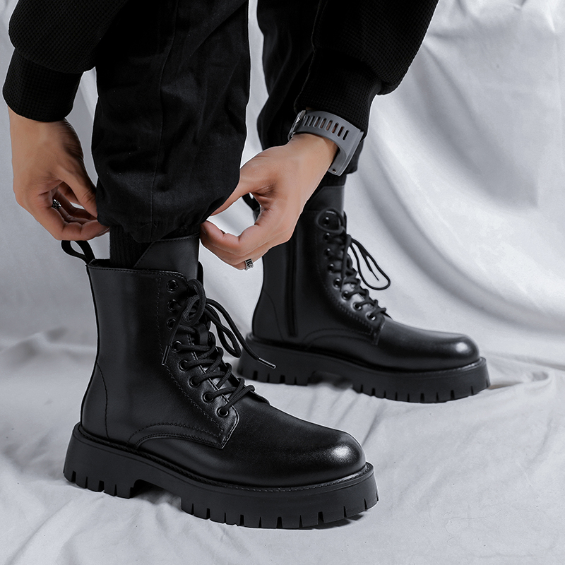 Botas de Couro Genuíno de Luxo - Men Shoes White Colour avaliação e preço