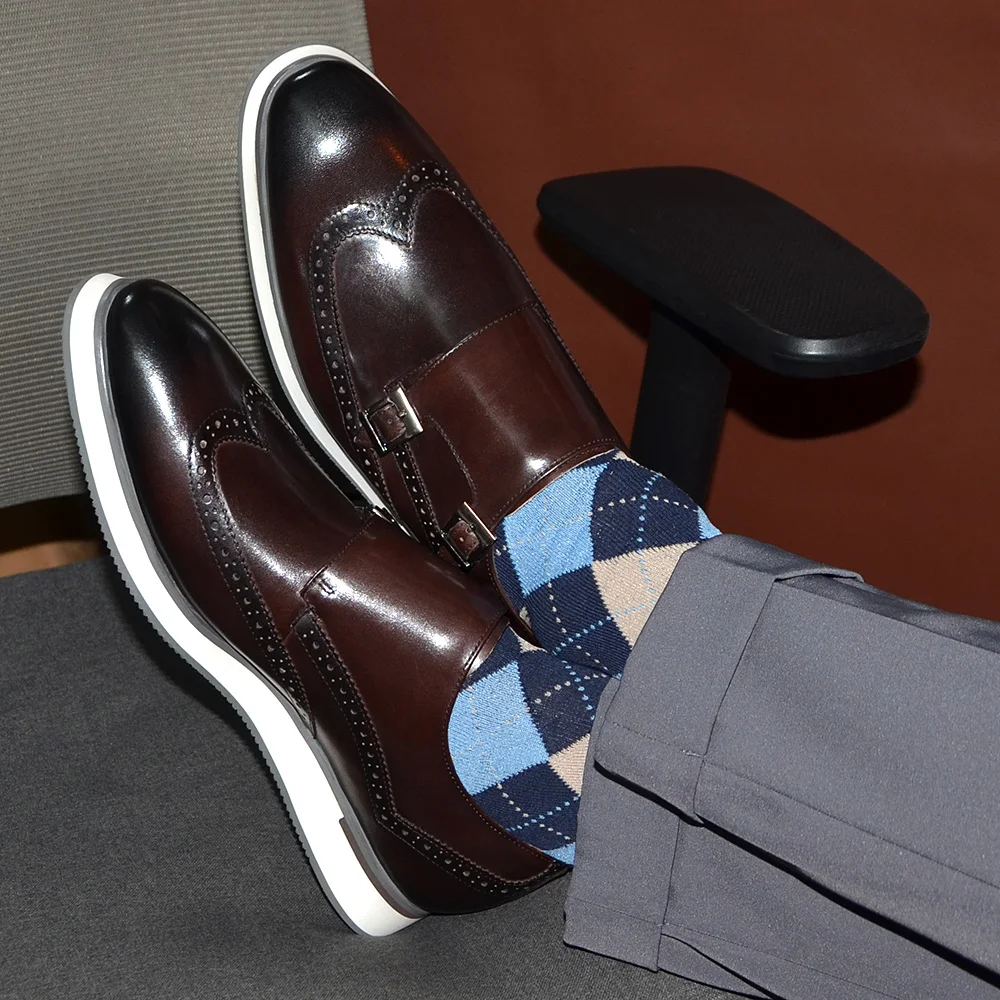 Tênis Masculinos de Luxo Europ - Monk Strap Shoe avaliação e preço