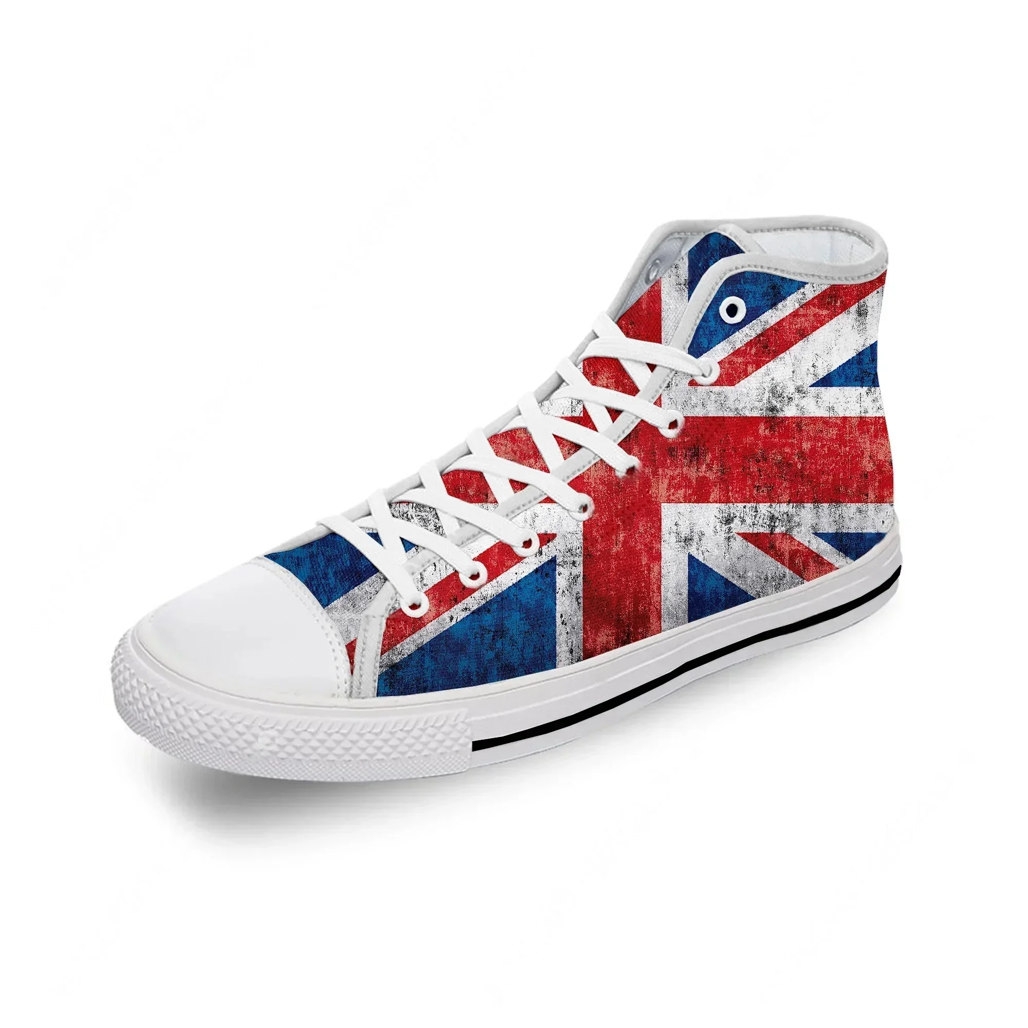 Tênis de Lona Cano Alto com Es - Men Shoes Uk avaliação e preço