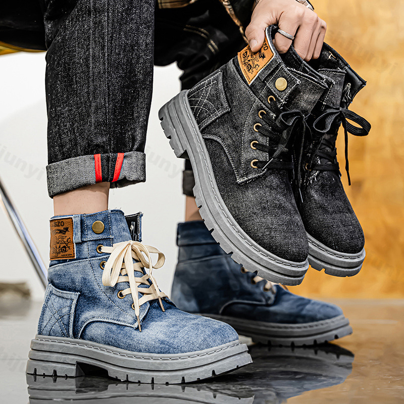 Homens retro botas de lona 202 - Men'S Shoes Low Top avaliação e preço