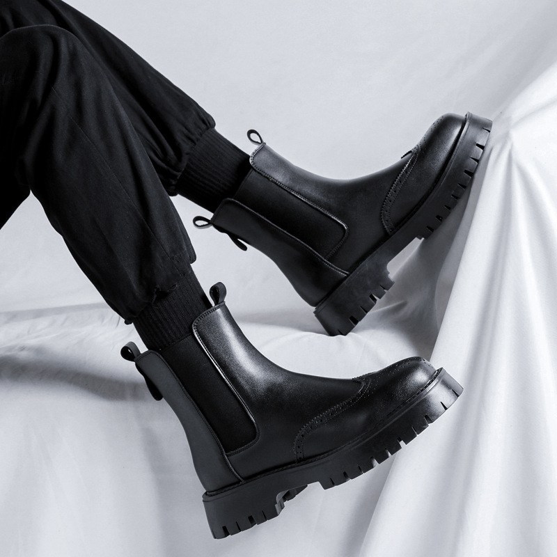 Moda masculina botas de couro  - Men'S Shoes Brogues avaliação e preço