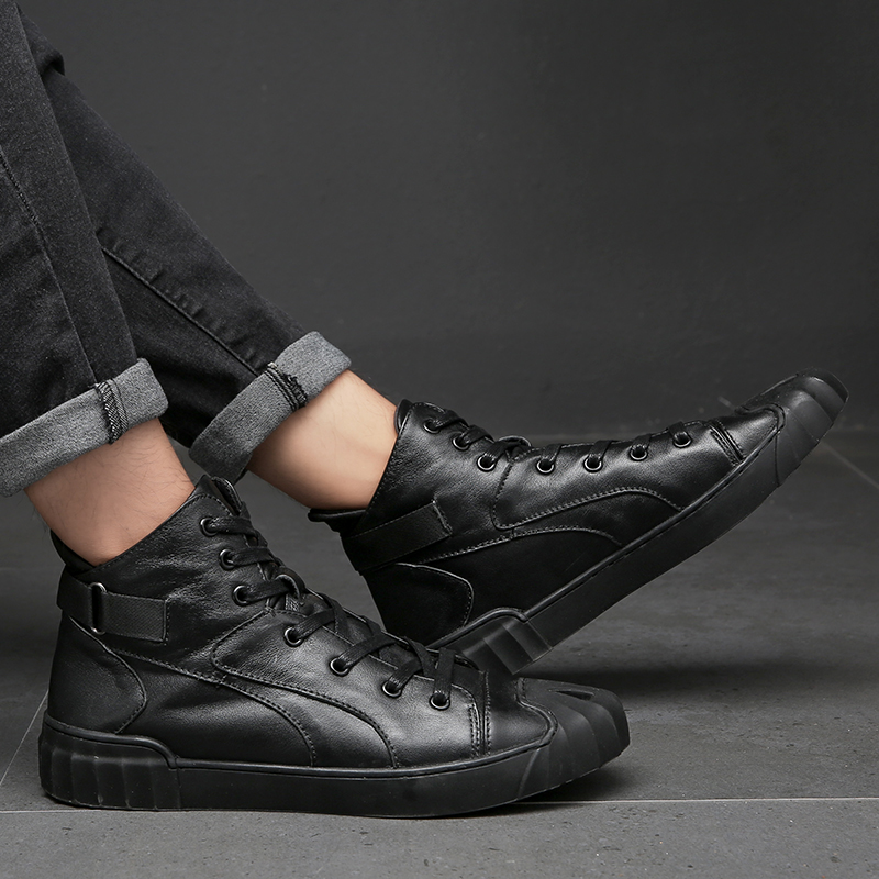 Botas Curtas Casuais de Couro  - Men'S Shoes Business Casual avaliação e preço