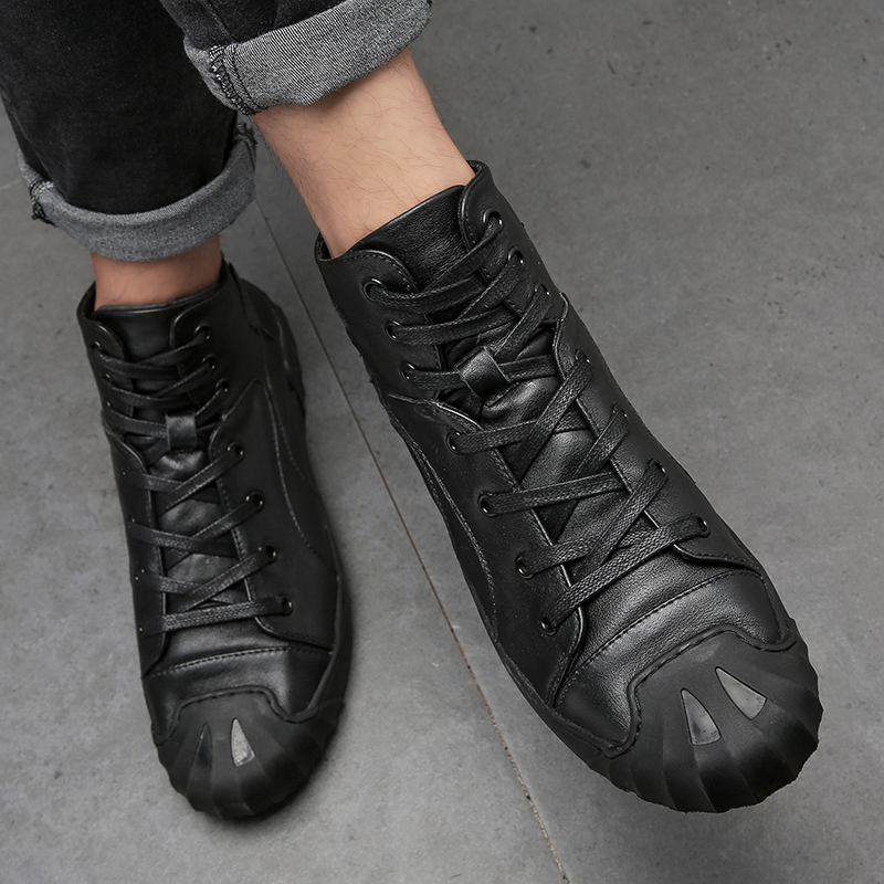 Botas Curtas Casuais de Couro  - Men'S Shoes Business Casual avaliação e preço
