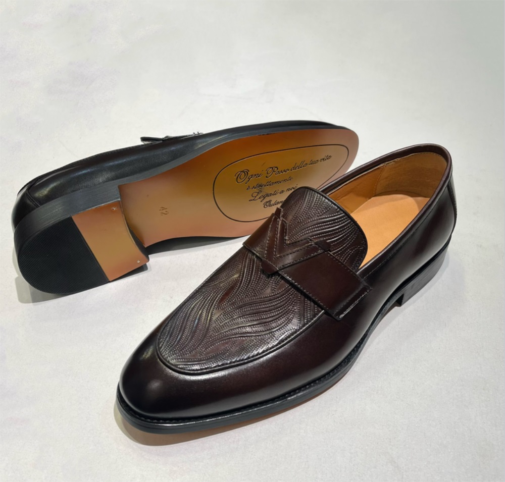 Sapatos masculinos de luxo cas - Monk Strap Shoe avaliação e preço