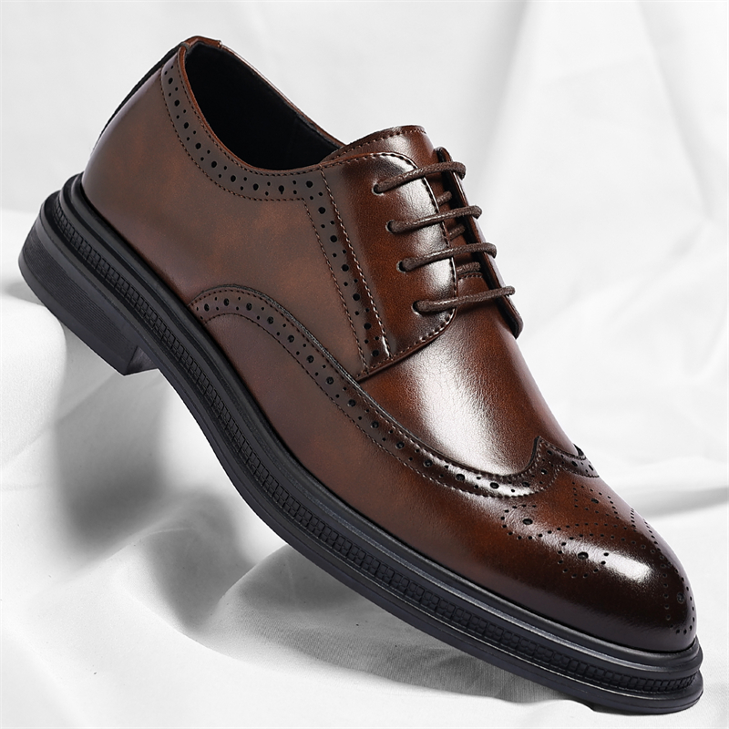Sapatos de Couro Brogue Mascul - Men Shoes Uk avaliação e preço