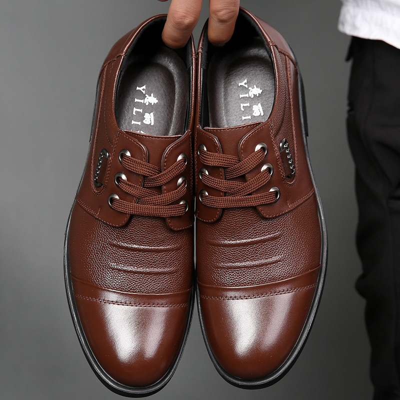 Oxfords-Mocassins de Couro Gen - Men Shoes For Office Work avaliação e preço